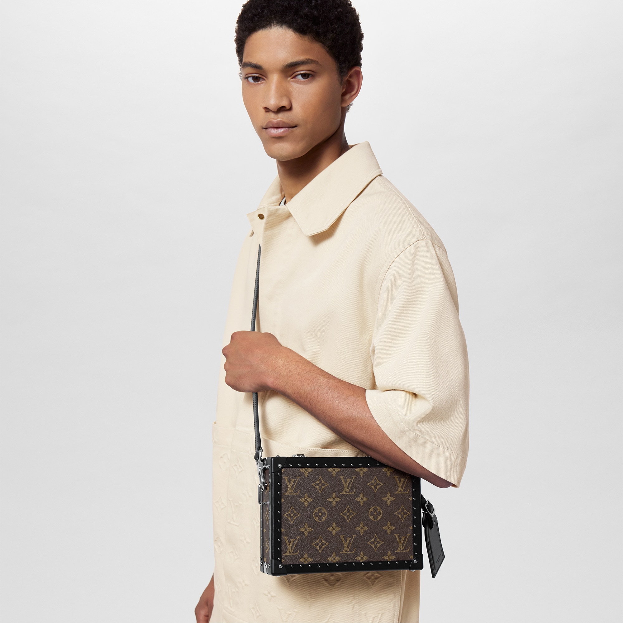 Bolsa Clutch Box Monogram Macassar - Baús | LOUIS VUITTON ®
